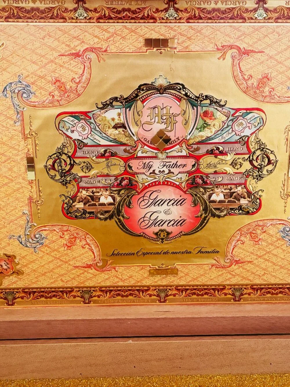 SUEÑOS de SAUNDRA Upcycled, Artful Storage, Extremely RARE, My Father, Cigar Box